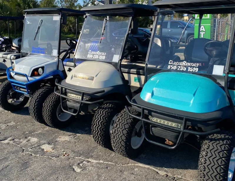 Street-legal golf carts for rent in Panama City Beach