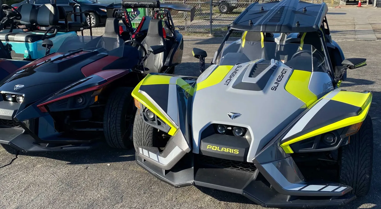 Polaris Slingshot rentals at Classic Rentals for Thunder Beach in Panama City Beach